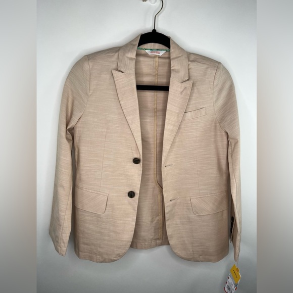 Boys' Chambray Blazer Jacket - Cat & Jack-Beige - Picture 5 of 11